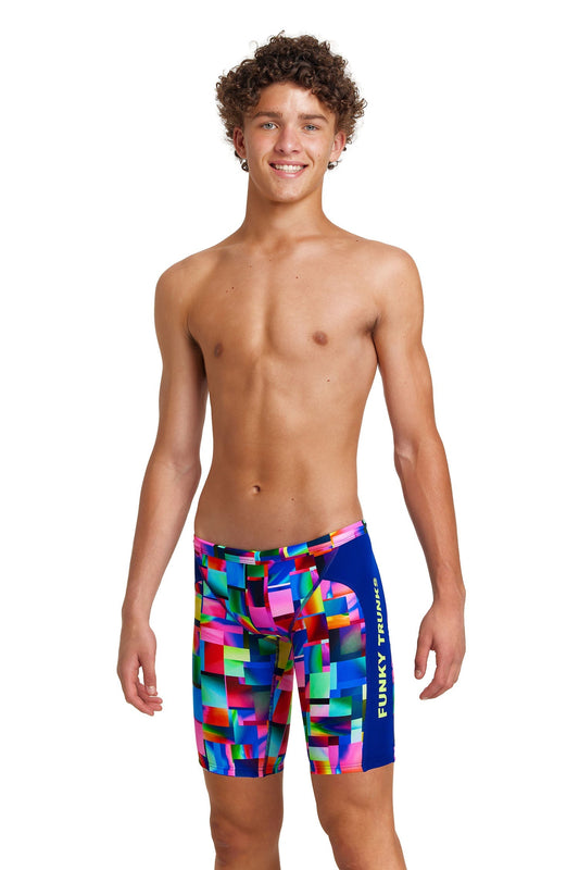 Funky Trunks Boy's Training Jammers Patch Panels