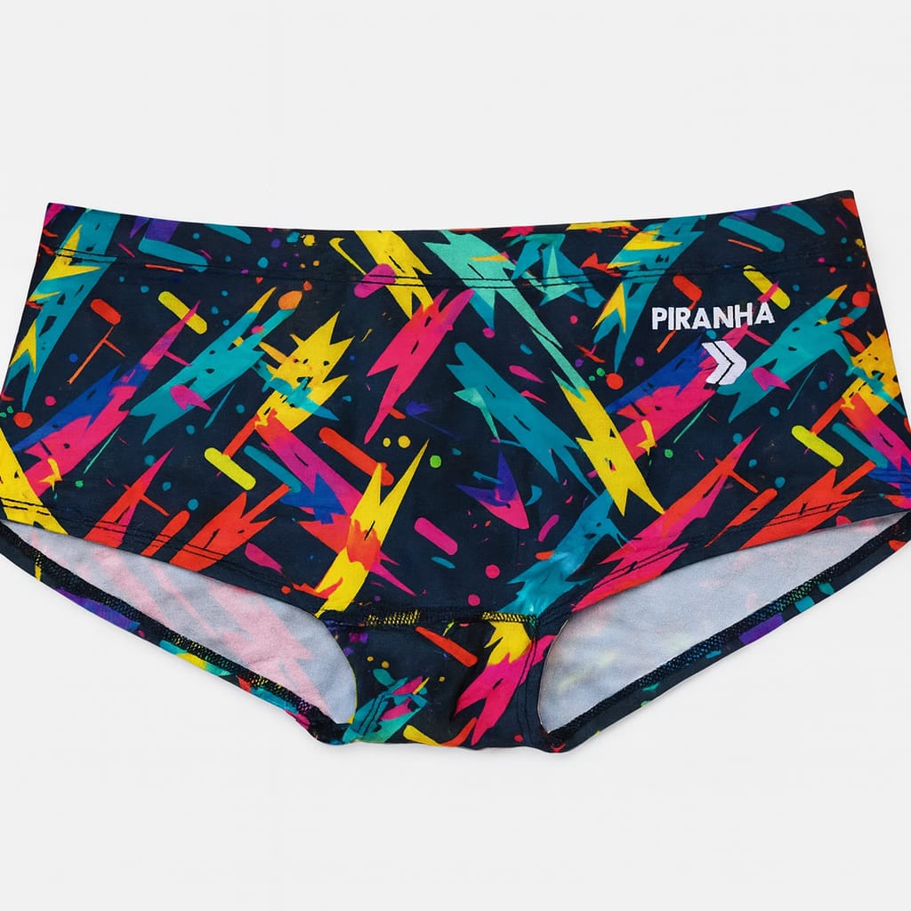 Piranha Swim Suit Andromeda Low-Waist Black-Multi