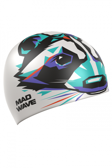 Madwave Swim Cap Racoon