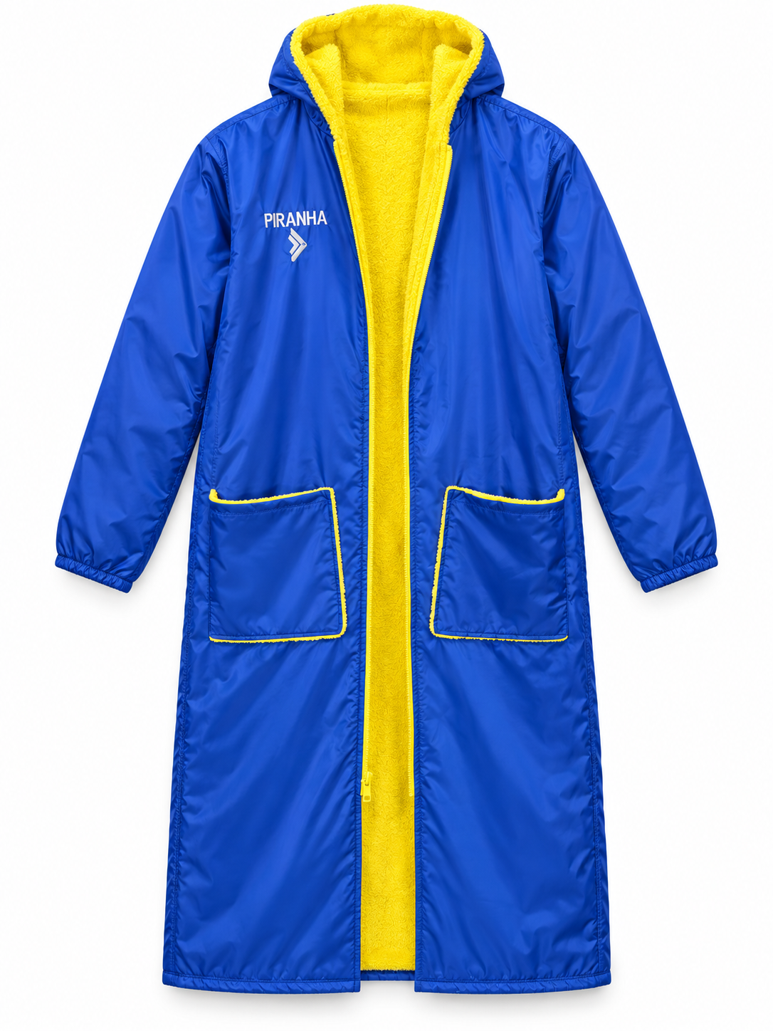 Swim Robe Piranha Dry-Robe Zipper Blue/Yellow