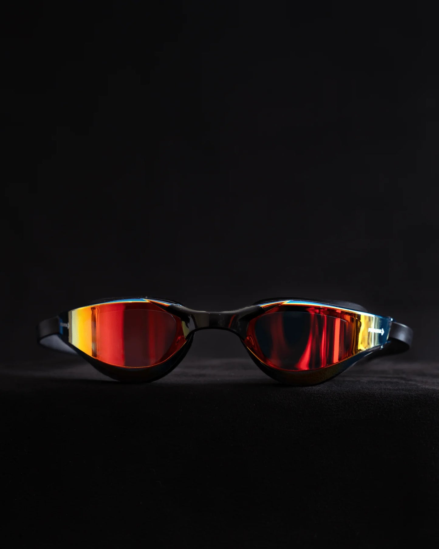 Piranha VORTEX swimming Mirror Black-Black Lens Red_Yellow