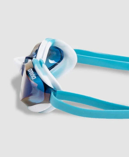 Arena Python Mirror Goggle Blue Mirror White Sky