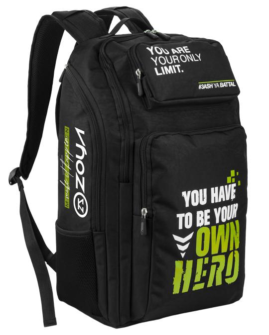 Zoya 3ash Ya Battal Backpack  Black.Yellow 2023