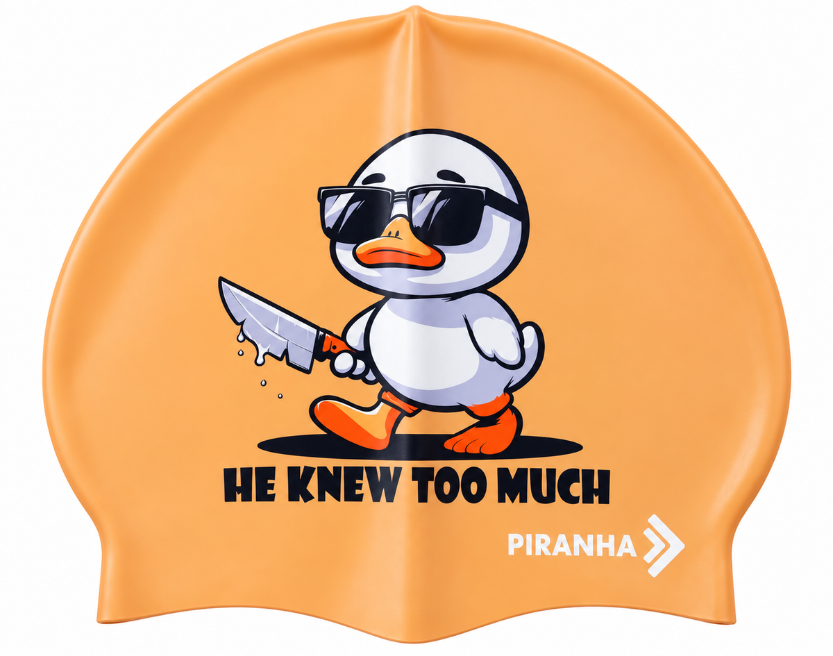 Piranha Swim Caps - He Knew Too Much