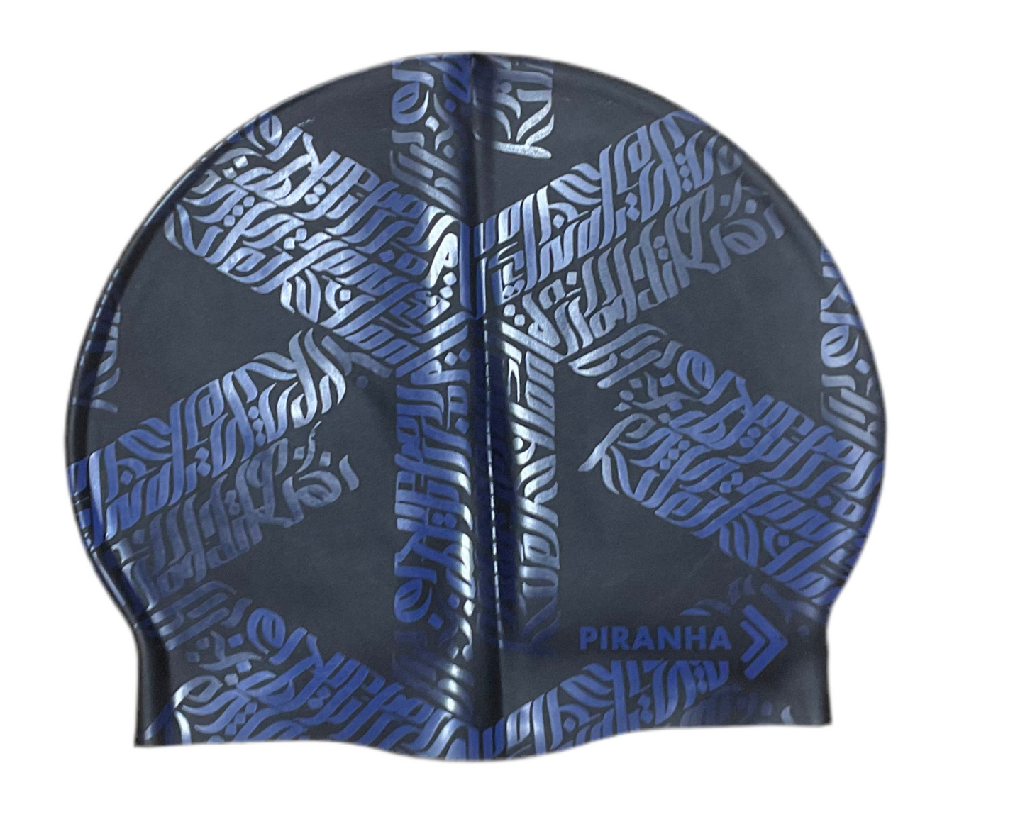 Piranha Swim Cap Arabia Black/Blue