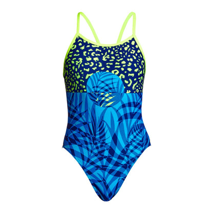 Funkita Girl's Single Strap One Piece Purry Palm