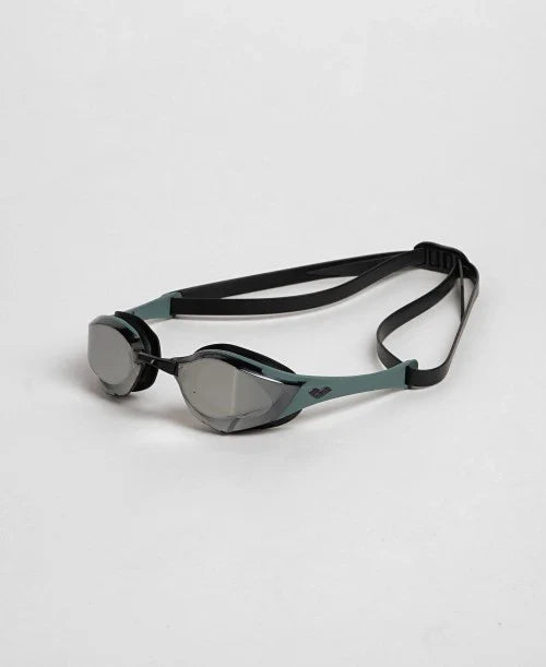 Arena Cobra Edge Swipe Mirror Goggles Silver Sage Black