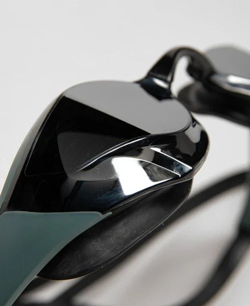 Arena Cobra Edge Swipe Mirror Goggles Silver Sage Black