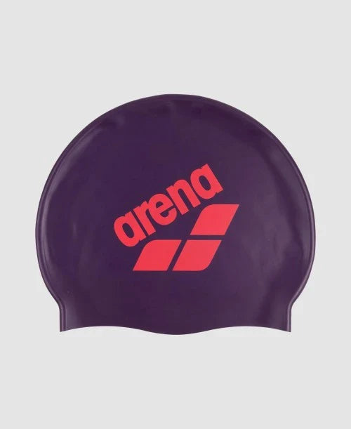 Arena swimcap Big Logo Cap PLUM-BRIGHT_CORAL