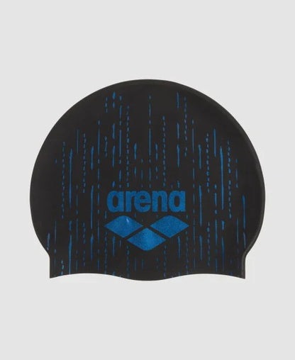 Arena swimcap Shine  BLACK-BLUE