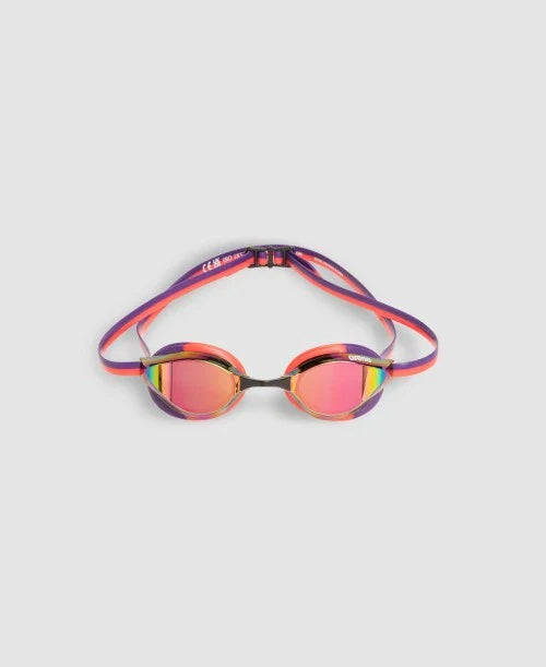 Arena Python Mirror Goggle Copper Plum Bright Coral