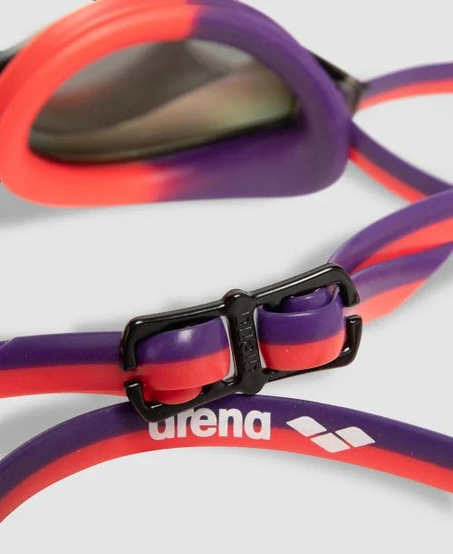 Arena Python Mirror Goggle Copper Plum Bright Coral