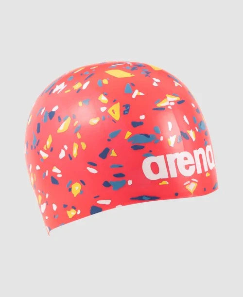 Arena swimcap Poolish Moulded CONFETTI RED