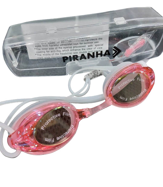Piranha Cozy Goggles for training Pink Grey