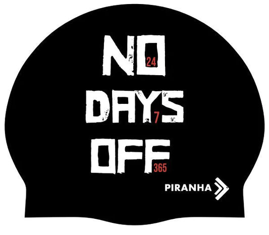 Piranha Swim Cap No Day OFF Black