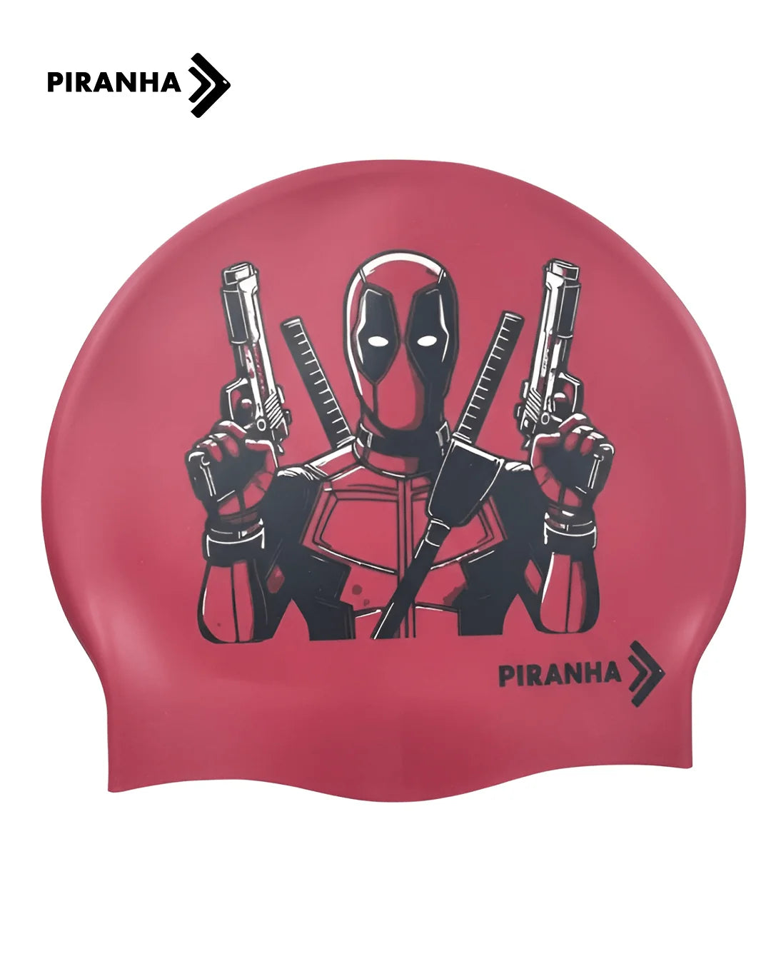 Piranha Swim Caps- Stealth Maroon