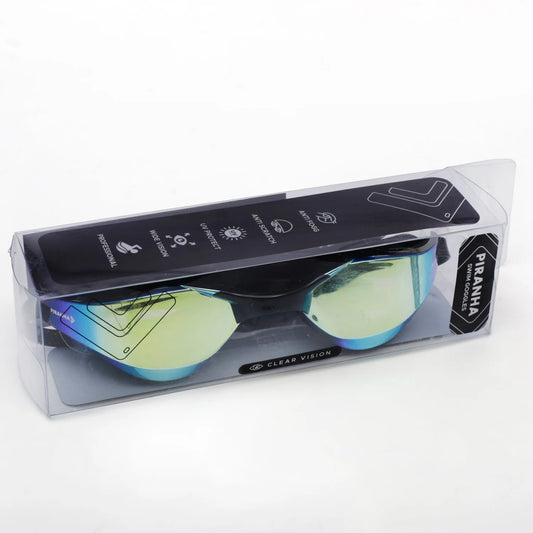 Piranha VORTEX swimming Mirror Goggles  Blue_Yellow