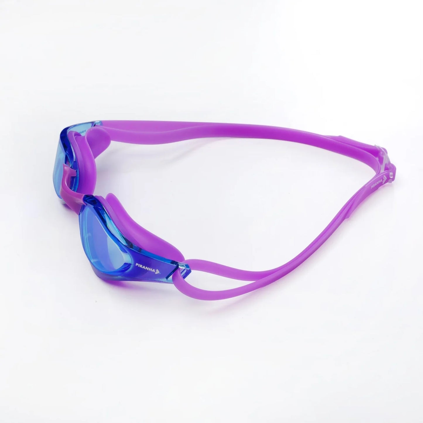 Piranha VORTEX swimming Mirror Goggles  Purple-Purple-Lens Blue