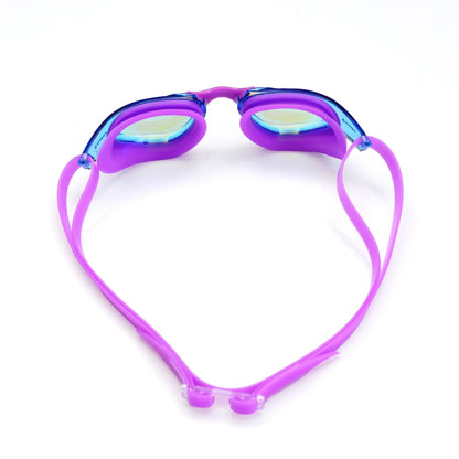 Piranha VORTEX swimming Mirror Goggles  Purple-Purple-Lens Blue