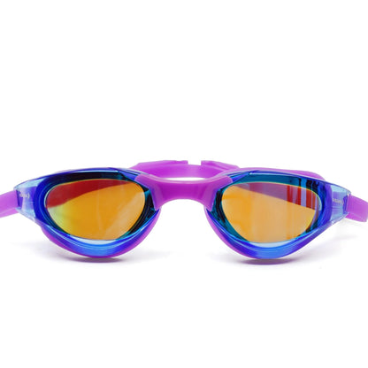 Piranha VORTEX swimming Mirror Goggles  Purple-Purple-Lens Blue