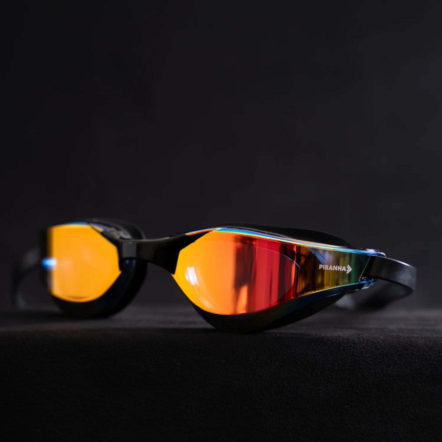 Piranha VORTEX swimming Mirror Black-Black Lens Red_Yellow